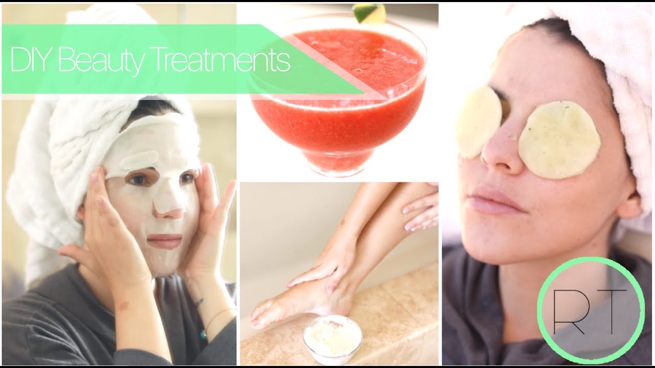 diy summer beauty treatments sheet masks eye pads after sun gel