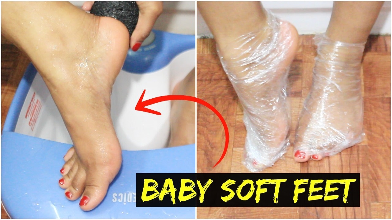 how to baby soft feet overnight beauty life hack