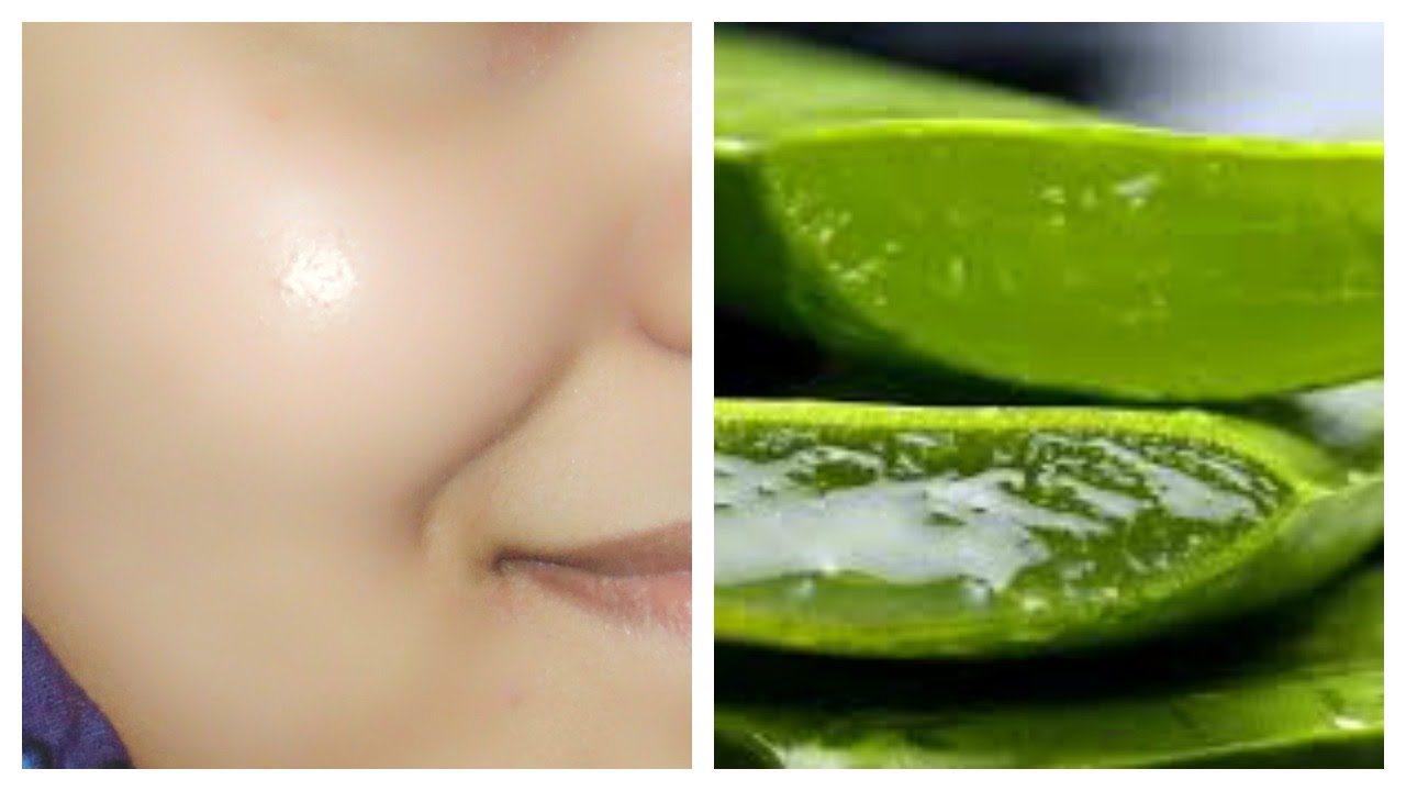 how to get clear glowing spotless skin by using aloe vera gel